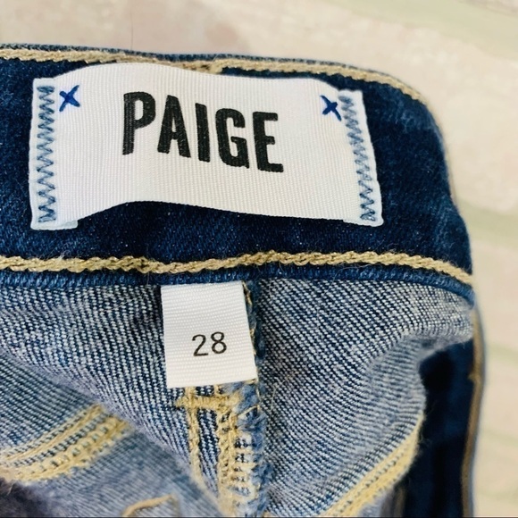 Paige Jimmy Jimmy Cabrera Distressed Wash Denim Shorts Size 28 - Picture 9 of 12